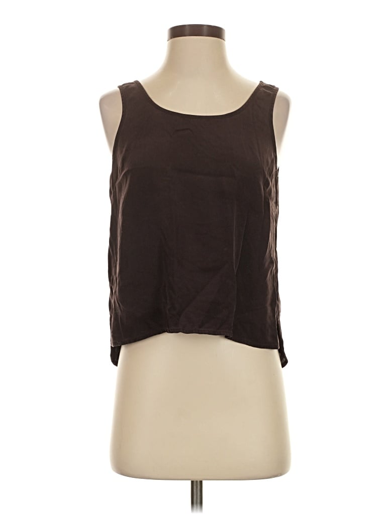 Pre-owned Cuyana Sleeveless Top Brown Scoop Neck Tops