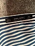 Zara Basic 100% Polyester Stripes Black Long Sleeve Blouse Size M - photo 7