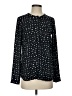 Eva Longoria 100% Recycled Polyester Polka Dots Black Long Sleeve Blouse Size XS - photo 1