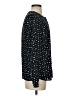 Eva Longoria 100% Recycled Polyester Polka Dots Black Long Sleeve Blouse Size XS - photo 4