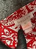 Travelsmith Paisley Red Long Sleeve Blouse Size 2X - photo 7