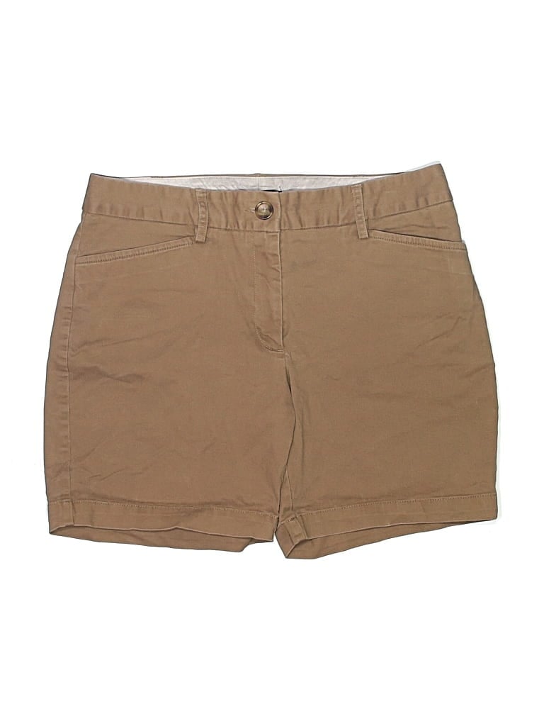 Pre-owned Lands' End Khaki Shorts In Brown