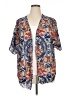 Fever 100% Polyester Paisley Blue Kimono Size XL - photo 1
