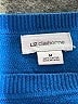 Liz Claiborne 100% Cotton Chevron-herringbone Blue Pullover Sweater Size M - photo 7