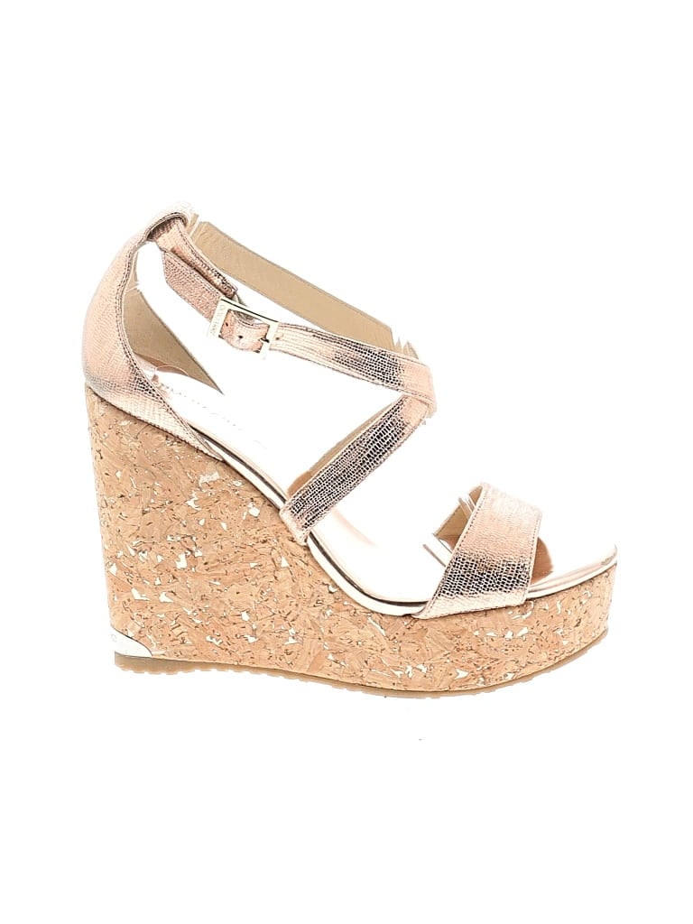 Pre-owned Jimmy Choo Wedges In Gold
