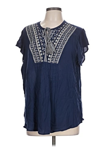 Caffé Marrakesh Short Sleeve Blouse (view 1)
