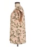 DR2 100% Polyester Floral Tan Sleeveless T-Shirt Size M - photo 5