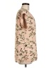 DR2 100% Polyester Floral Tan Sleeveless T-Shirt Size M - photo 4
