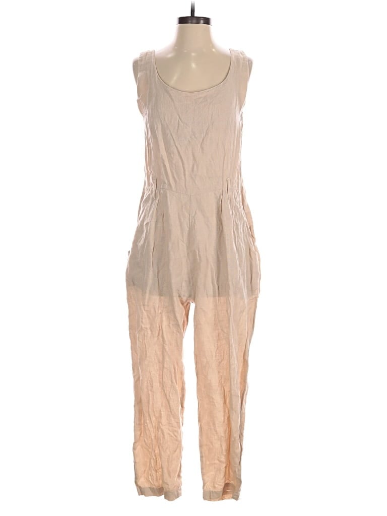 Pre-owned Black Crane Jumpsuit In Tan
