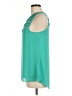 Lost April 100% Polyester Teal Sleeveless Blouse Size M - photo 5