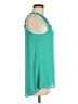 Lost April 100% Polyester Teal Sleeveless Blouse Size M - photo 4