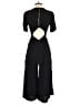 ASOS 100% Viscose Solid Black Jumpsuit Size 4 - photo 2
