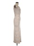 No Comment Stripes Tan Casual Dress Size M - photo 4