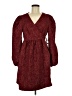 Monki 100% Polyester Paisley Burgundy Cocktail Dress Size M - photo 1