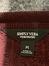 Simply Vera Vera Wang 100% Polyester Solid Burgundy Pullover Sweater Size M - photo 7
