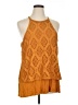 Shyanne 100% Polyester Orange Sleeveless Blouse Size XL - photo 1
