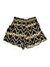 Eye Candy 100% Rayon Chevron-herringbone Gold Shorts Size M - photo 1