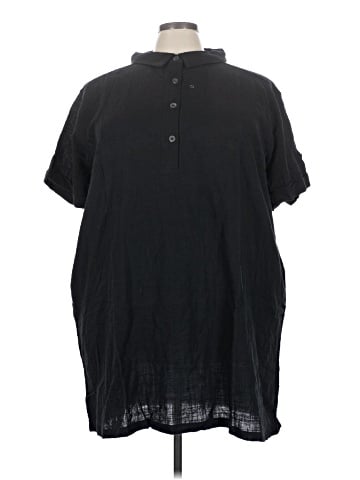 Zenana Short Sleeve Button-Down Shirt (view 1)