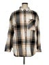 Sanctuary 100% Cotton Plaid Gray Long Sleeve Button-Down Shirt Size XL - photo 1