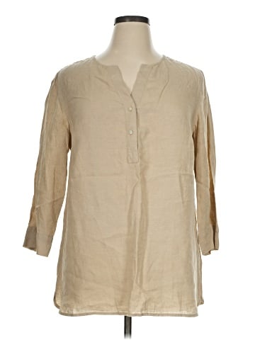 Jones New York Sport 3/4 Sleeve Button-Down Shirt (view 1)