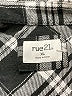 rue21 100% Polyester Plaid Black Long Sleeve Blouse Size XL - photo 7