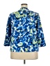 DressBarn Print Blue Blazer Size 18 - photo 2