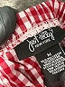 Just Polly Checkered-gingham Red Casual Pants Size M - photo 7