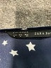 Zara Basic 100% Polyester Stars Black 3/4 Sleeve Blouse Size M - photo 7