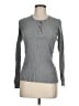 Enza Costa Gray Long Sleeve Henley Size M - photo 1
