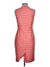Albert Nipon Chevron-herringbone Red Cocktail Dress Size 6 - photo 2