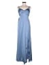 Azazie 100% Polyester Blue Cocktail Dress Size 6 - photo 1