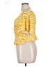 11. Honore 100% Rayon Graphic Yellow Short Sleeve Top Size 16 - photo 5