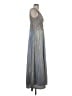 Xscape Metallic Gray Cocktail Dress Size 4 - photo 4