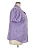 Rebecca Malone 100% Polyester Polka Dots Purple Short Sleeve Blouse Size 2X - photo 4