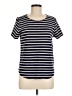 Marled Essentials Stripes Blue Short Sleeve T-Shirt Size M - photo 1