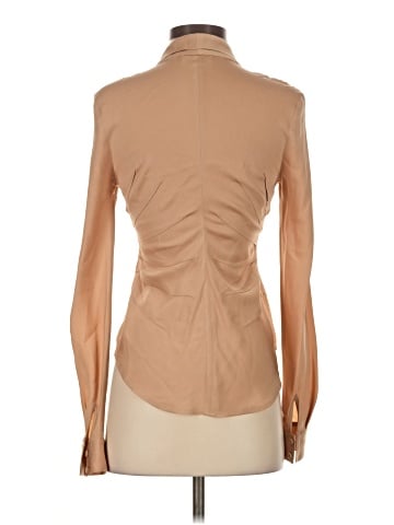 Catherine Malandrino Long Sleeve Silk Top (view 2)