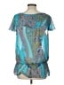 Sunny Leigh Teal Short Sleeve Blouse Size L - photo 2