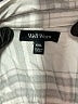 Well Worn 100% Viscose Plaid Silver 3/4 Sleeve Button-Down Shirt Size XXL - photo 7