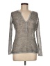 Ann Taylor Metallic Silver Cardigan Size Med Petite - photo 1