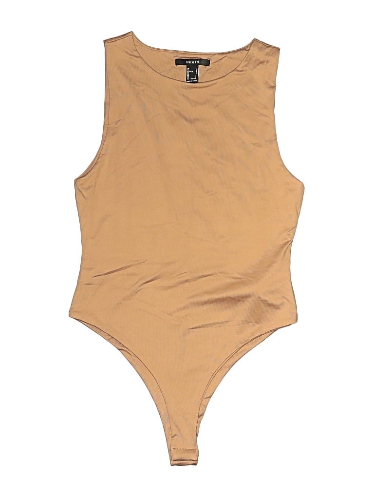 Forever 21 Bodysuit In Tan