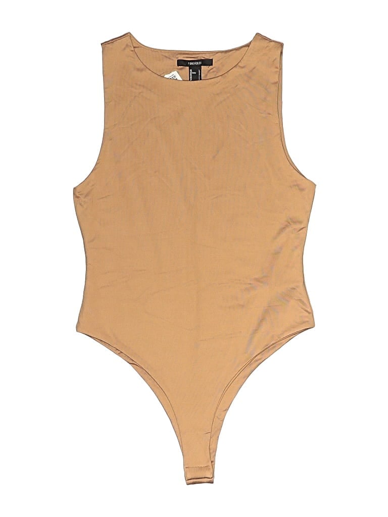 Forever 21 Bodysuit In Tan