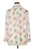 D&Co. 100% Polyester Floral Ivory Long Sleeve Blouse Size 1X - photo 2