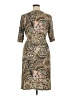 Connected Apparel Paisley Brown Casual Dress Size 14 - photo 2