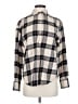 Levi's Plaid Gray Long Sleeve Blouse Size XS - photo 1