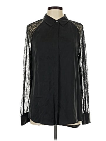 Equipment Long Sleeve Silk Top (view 1)