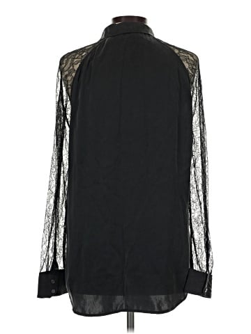 Equipment Long Sleeve Silk Top (view 2)