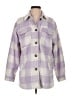 Divided by H&M 100% Polyester Plaid Purple Jacket Size S - photo 1