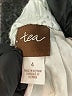 Tea 100% Cotton Solid Ivory Skirt Size 4 - photo 3