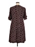 Perceptions Print Burgundy Casual Dress Size XL - photo 2