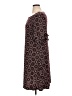Perceptions Print Burgundy Casual Dress Size XL - photo 5
